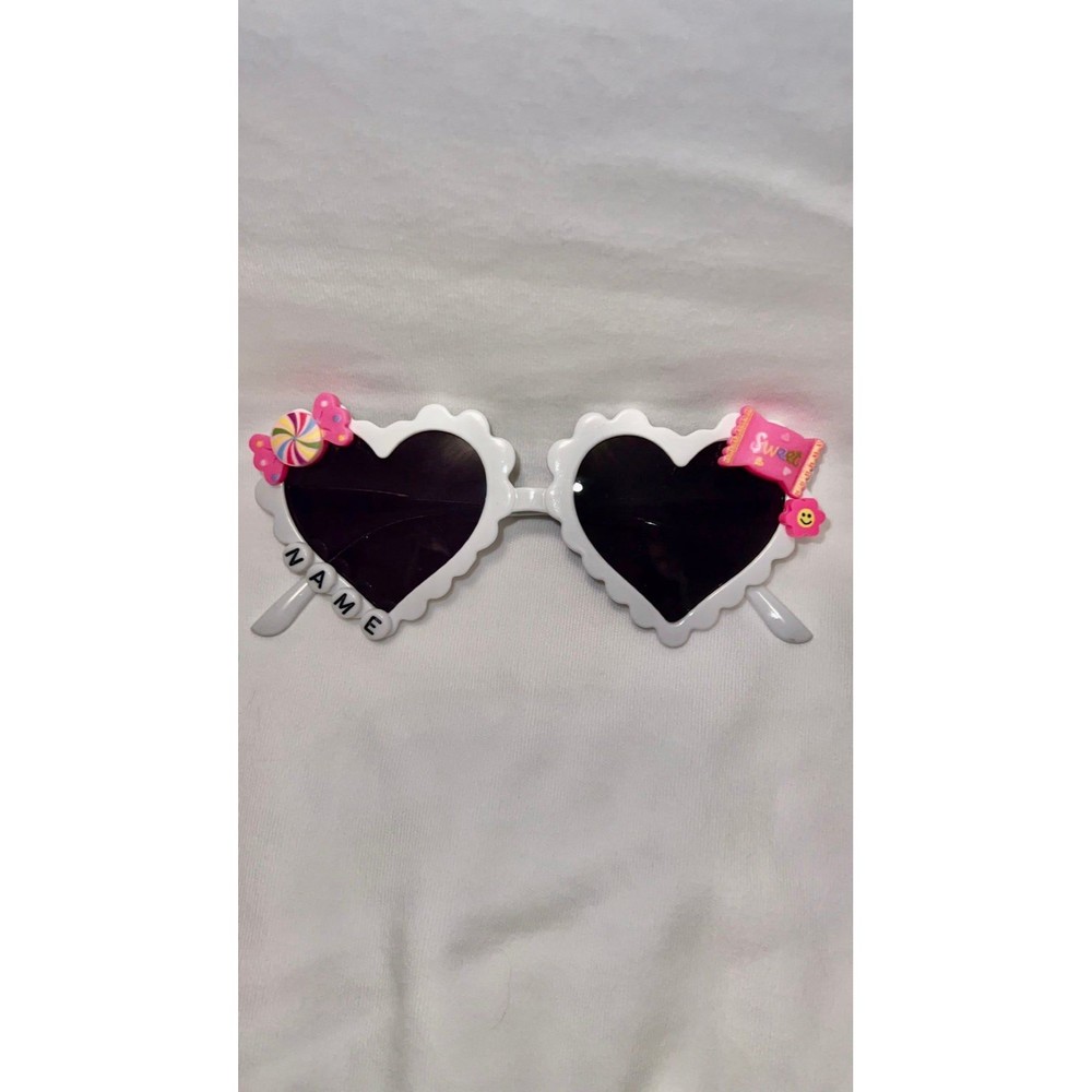 New personalized custom name toddler kids girls sunglasses heart frames candy